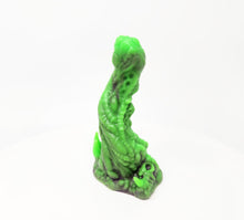 Load image into Gallery viewer, A coated color "Doomstick" tentacle themed adult toy shown from the side on a white background.