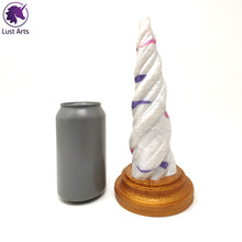 Load image into Gallery viewer, Preview photo of pre-made toy next to a standard size soda can for scale
