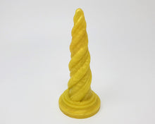 Load image into Gallery viewer, A Unicorn Horn dildo in special event color Dancing Aspen on a white background