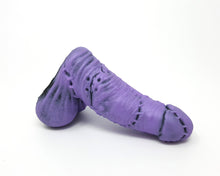 Load image into Gallery viewer, Frank's Monster horror/literary-themed adult toy in color Morbid Orchid (light purple coating, dark grey inside)