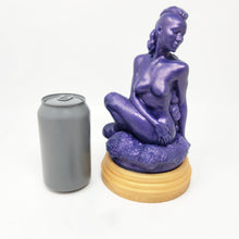 Load image into Gallery viewer, A Countess size Jasmine's Garden Penetratable adult toy and mini next to a can on a grey background
