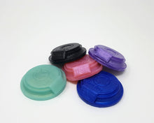 Load image into Gallery viewer, Five silicone density sample shapes from Lust Arts in a range of colors
