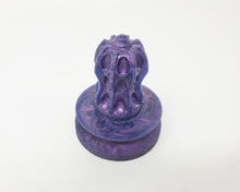 Load image into Gallery viewer, A deep purple Medium Thruster Suction Cup Handle on an Epic size base on a white background