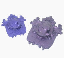 Load image into Gallery viewer, Jet Setting Jasmine's tactile portraits in inset and Braille on an off-white background