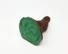 Load image into Gallery viewer, Bottom/side view of a Mermaid fantasy adult toy from Lust Arts in the color Copper Patina