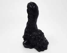 Load image into Gallery viewer, Mosswood Dragon fantasy adult toy in a black color on a while background