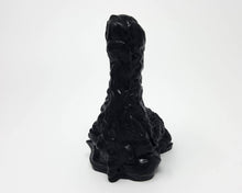 Load image into Gallery viewer, Mosswood Dragon fantasy adult toy in a black color on a while background