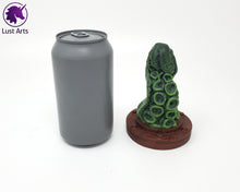 Load image into Gallery viewer, Preview photo rotating around a pre-made Tentacle adult toy next to a standard size soda can for scale