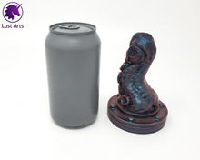 Load image into Gallery viewer, Preview photo rotating around a pre-made Tentacle adult toy next to a standard size soda can for scale