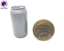 Load image into Gallery viewer, Preview photo of the underside of a pre-made Tentacle adult toy next to a standard size soda can for scale