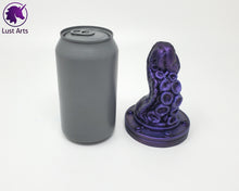 Load image into Gallery viewer, Preview photo rotating around a pre-made Tentacle adult toy next to a standard size soda can for scale