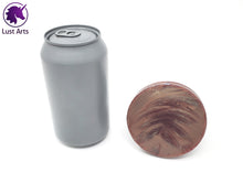 Load image into Gallery viewer, Preview photo of the underside of a pre-made Tentacle adult toy next to a standard size soda can for scale