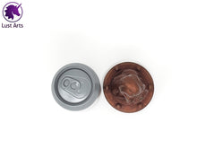 Load image into Gallery viewer, Top view preview photo of a pre-made Tentacle adult toy next to a standard size soda can for scale