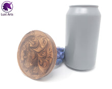 Load image into Gallery viewer, Preview photo of the underside of a pre-made Tentacle adult toy next to a standard size soda can for scale