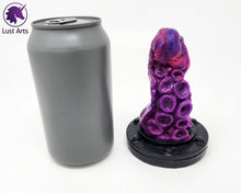 Load image into Gallery viewer, Preview photo rotating around a pre-made Tentacle adult toy next to a standard size soda can for scale