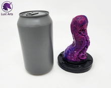 Load image into Gallery viewer, Preview photo rotating around a pre-made Tentacle adult toy next to a standard size soda can for scale