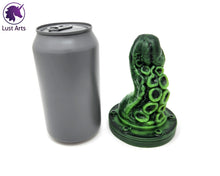 Load image into Gallery viewer, Preview photo rotating around a pre-made Tentacle adult toy next to a standard size soda can for scale