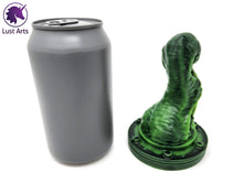 Load image into Gallery viewer, Preview photo rotating around a pre-made Tentacle adult toy next to a standard size soda can for scale
