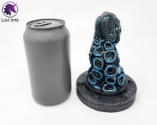 Load image into Gallery viewer, Preview photo rotating around a pre-made Tentacle adult toy next to a standard size soda can for scale