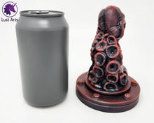 Load image into Gallery viewer, Preview photo rotating around a pre-made Tentacle adult toy next to a standard size soda can for scale
