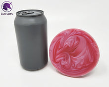 Load image into Gallery viewer, Preview photo showing the base underside of a pre-made Tentacle adult toy next to a standard size soda can for scale