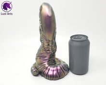 Load image into Gallery viewer, A Lust Burster insertable sits next to a soda can on a white background.