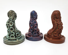 Load image into Gallery viewer, Three Tentacle dildos from Lust Arts in our Mermaid's Original Colors on a white background