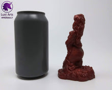Load image into Gallery viewer, Preview photo showing underside of a pre-made Mermaid adult toy next to a standard size soda can for scale