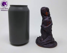 Load image into Gallery viewer, Preview photo rotating around a pre-made Mermaid adult toy next to a standard size soda can for scale