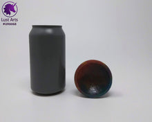 Load image into Gallery viewer, Photo of a Unicorn Horn insertable toy next to a soda can for scale on an off-white background