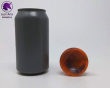 Load image into Gallery viewer, Photo of a Unicorn Horn insertable toy next to a soda can for scale on an off-white background