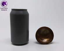 Load image into Gallery viewer, Photo of a Unicorn Horn insertable toy next to a soda can for scale on an off-white background