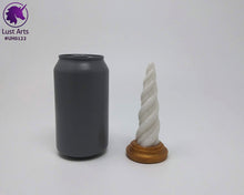 Load image into Gallery viewer, Preview photo of pre-made toy next to a standard size soda can for scale
