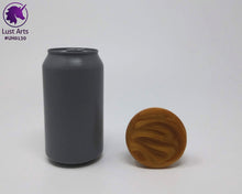 Load image into Gallery viewer, Photo of a Unicorn Horn insertable toy next to a soda can for scale on an off-white background