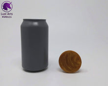 Load image into Gallery viewer, Photo of a Unicorn Horn insertable toy next to a soda can for scale on an off-white background
