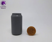 Load image into Gallery viewer, Photo of a Unicorn Horn insertable toy next to a soda can for scale on an off-white background