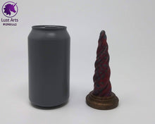 Load image into Gallery viewer, Preview photo of pre-made toy next to a standard size soda can for scale
