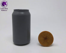 Load image into Gallery viewer, Photo of a Unicorn Horn insertable toy next to a soda can for scale on an off-white background
