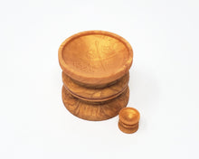 Load image into Gallery viewer, King Noire Double-Sided Suction Cup in Jasmine's Gold with a mini charm version on a white background