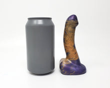 Load image into Gallery viewer, Side view of a Lady Royal Fetish FEMDOM insertable adult toy on a white background with a soda can for scale