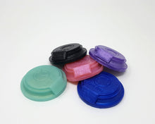Load image into Gallery viewer, Five silicone density sample shapes from Lust Arts in a range of colors
