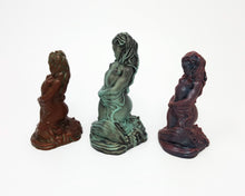 Load image into Gallery viewer, Three of the Mermaid fantasy adult toy designs facing to the side from Lust Arts in each of the original colors
