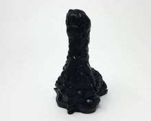 Load image into Gallery viewer, Mosswood Dragon fantasy adult toy in a black color on a while background
