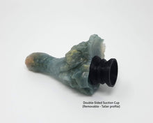 Load image into Gallery viewer, Photo of a Mosswood Dragon fantasy-themed adult toy with a Double-Sided Suction Cup
