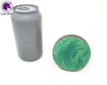 Load image into Gallery viewer, Preview photo of the underside of a pre-made Tentacle adult toy next to a standard size soda can for scale
