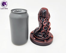 Load image into Gallery viewer, Preview photo rotating around a pre-made Tentacle adult toy next to a standard size soda can for scale
