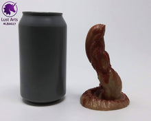 Load image into Gallery viewer, Photo of a Lust Burster insertable toy next to a soda can for scale on an off-white background
