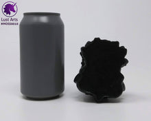 Load image into Gallery viewer, Preview photo of Mosswood Dragon pre-made toy next to a standard size soda can for scale
